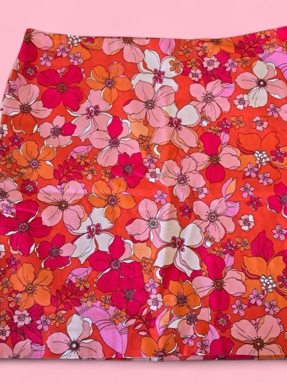 Vintage Style Deadstock Vibrant A-Line Skirt